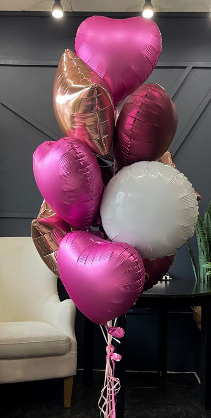 12 Assorted Celebration Balloons Bouquet for Delivery in Miami
