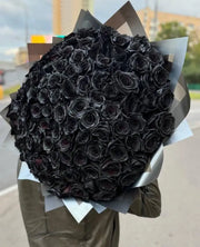 100 Black Roses Bouquet Miami | Luxury Rose Delivery buy online Luxury Flowers Miami