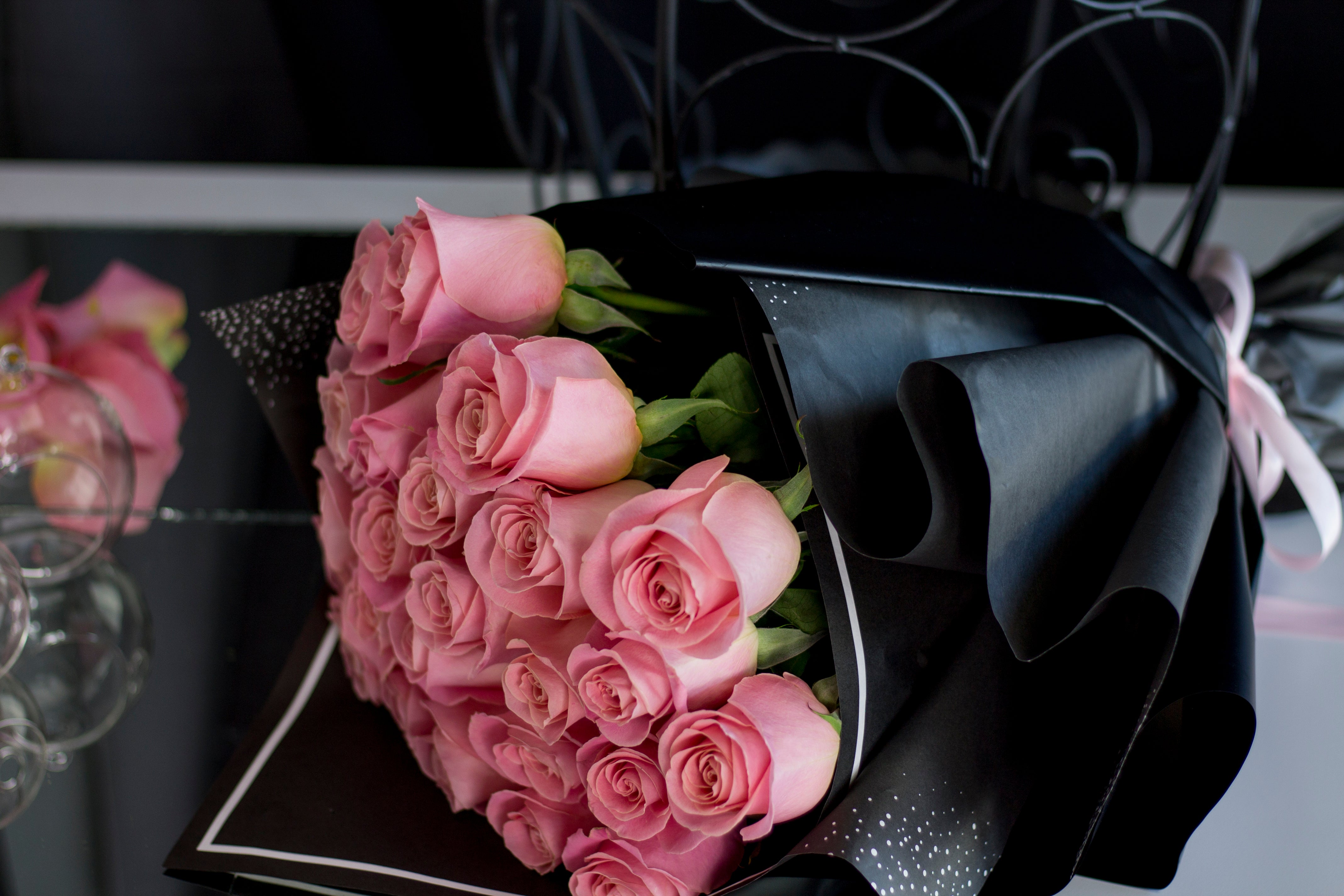 2 Dozen Blush Pink Roses bouquet in Miami