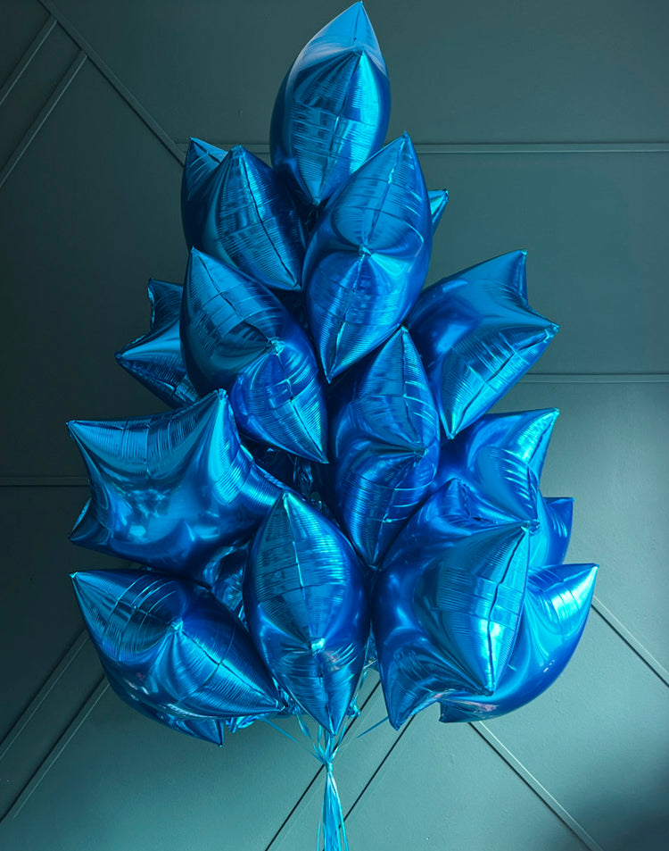 2 dozen royal blue balloon bouquet for celebration delivery by Luxury Flowers Miami
