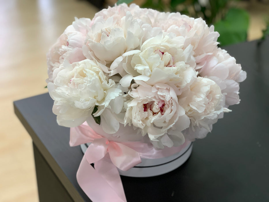Two Dozen Peonies in a box