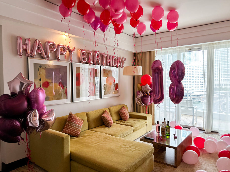 Birthday Room Set Up - Deluxe