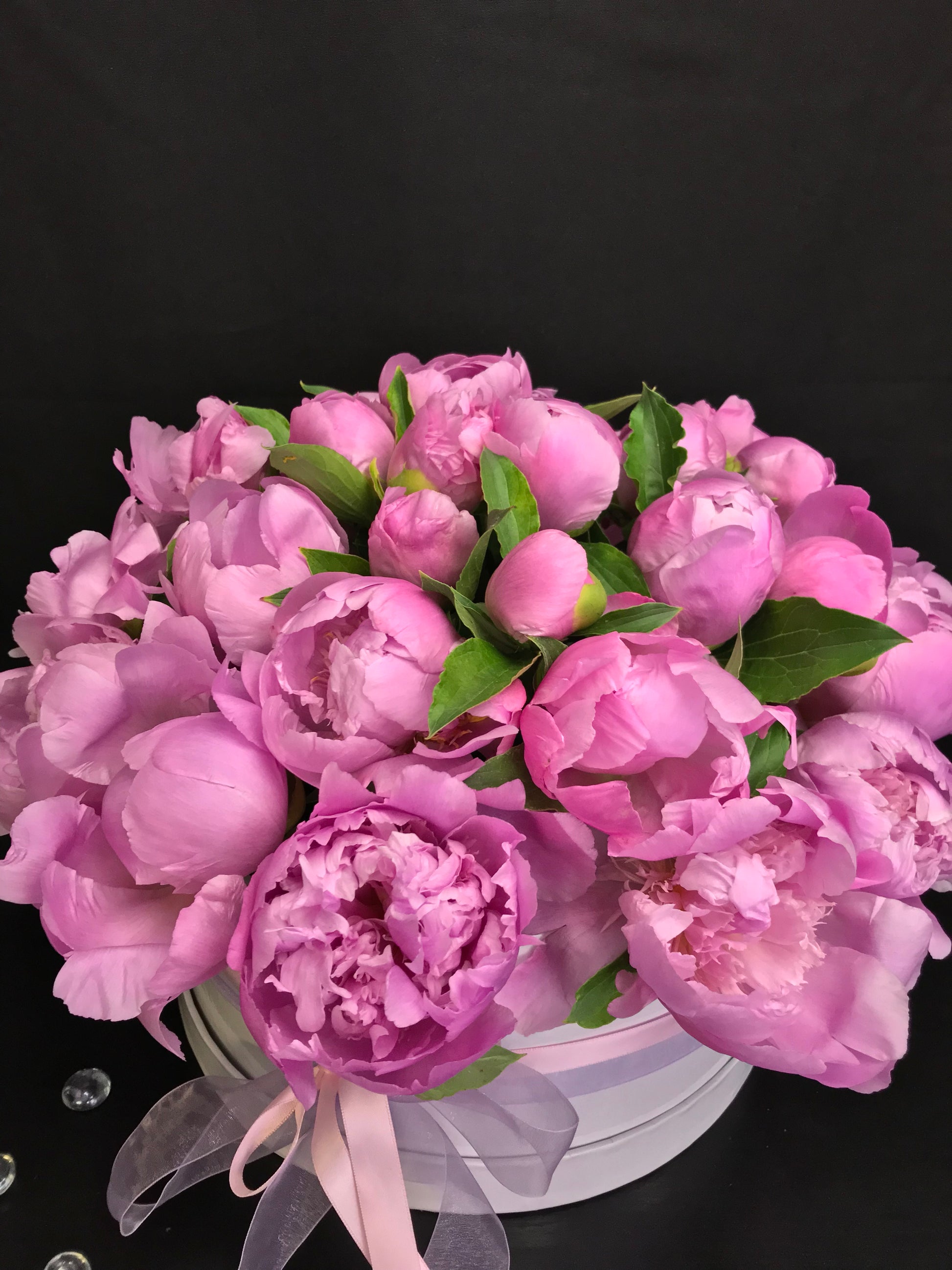 3 Dozen Peonies in a Box by Luxury Flowers Miami