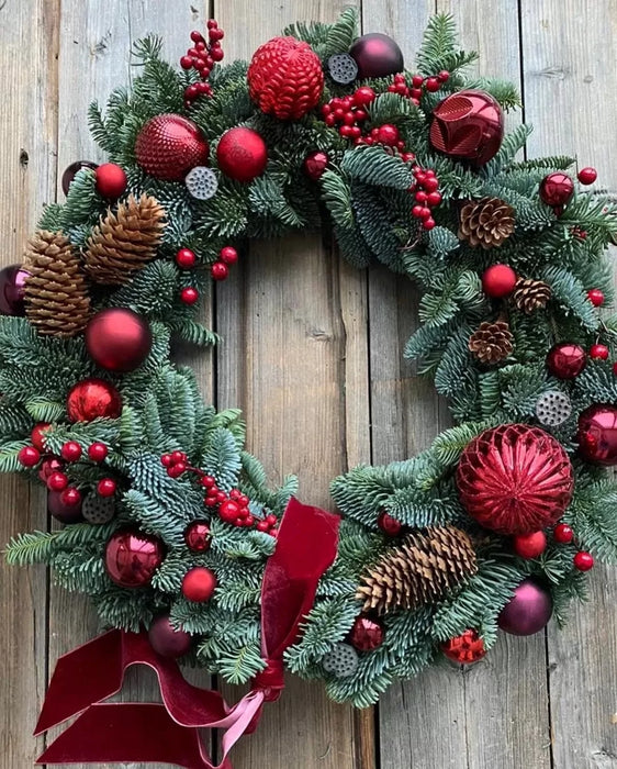 Christmas Wreath in red colors