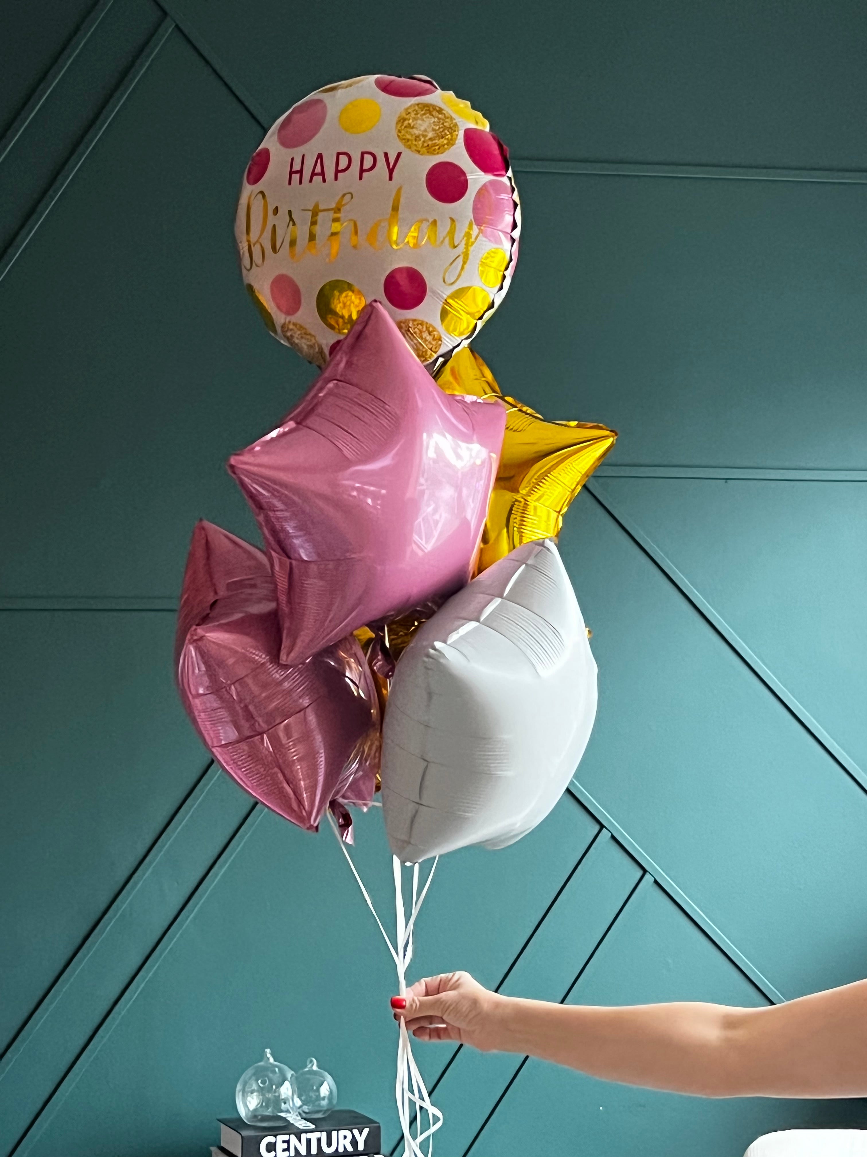 7 balloon birthday bouquet for kids teens and adults