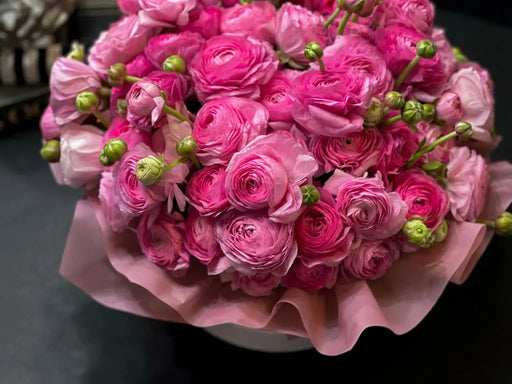 Love In The Air | Pink Ranunculus Arrangement buy online Luxury Flowers Miami