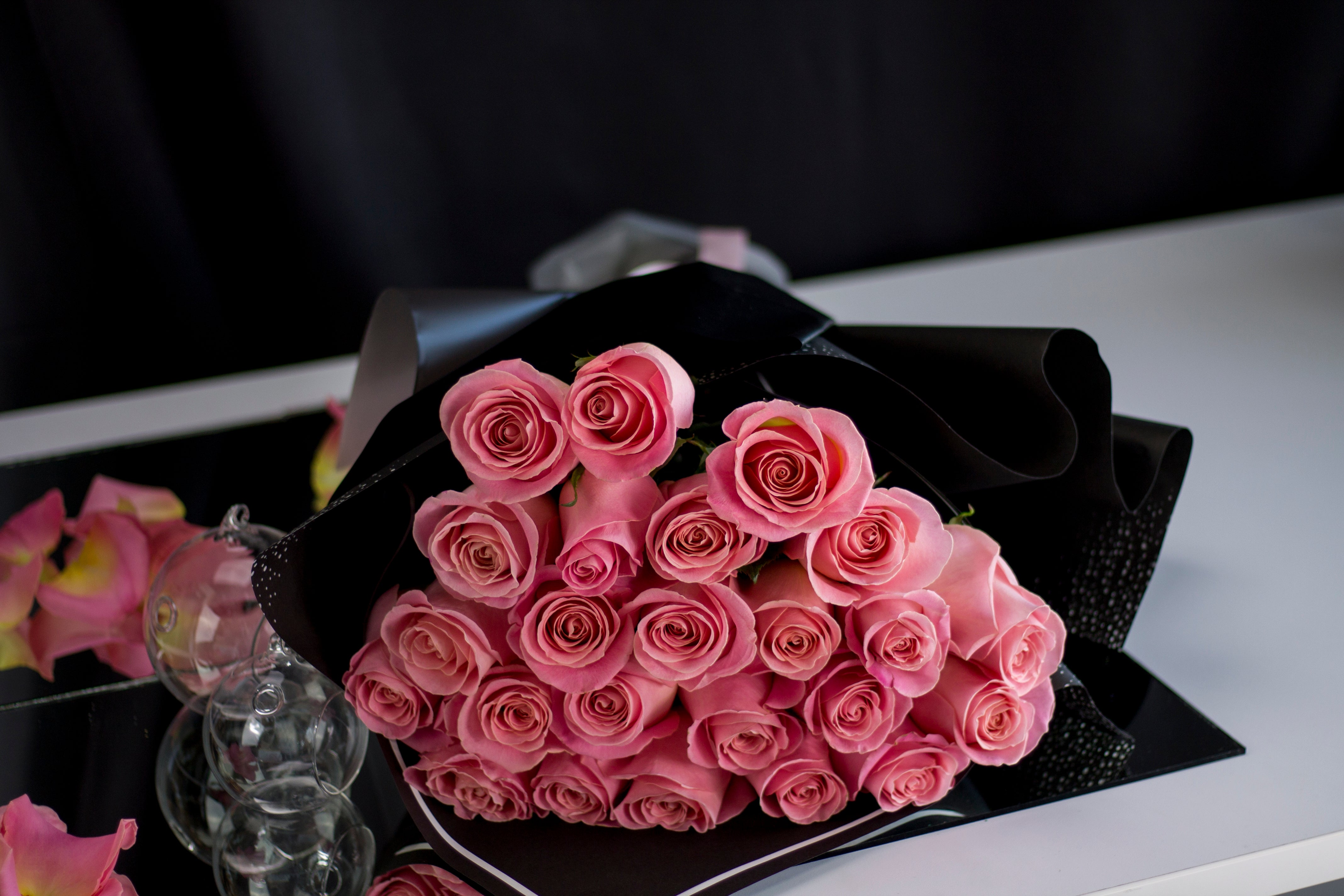 Blush pink rose bouquet for birthday and get well gifts