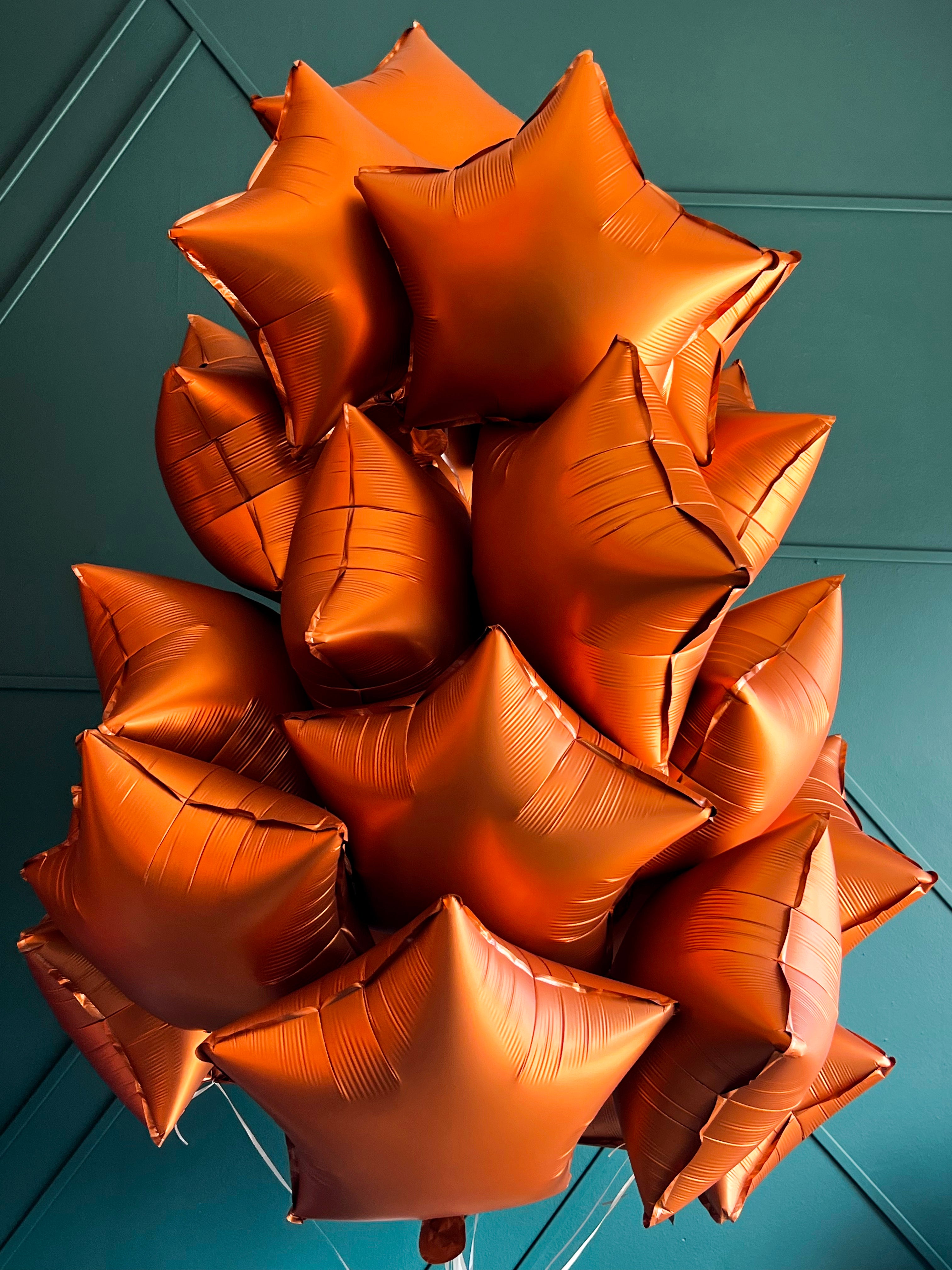 Bronze foil balloon bouquet for birthdays and events