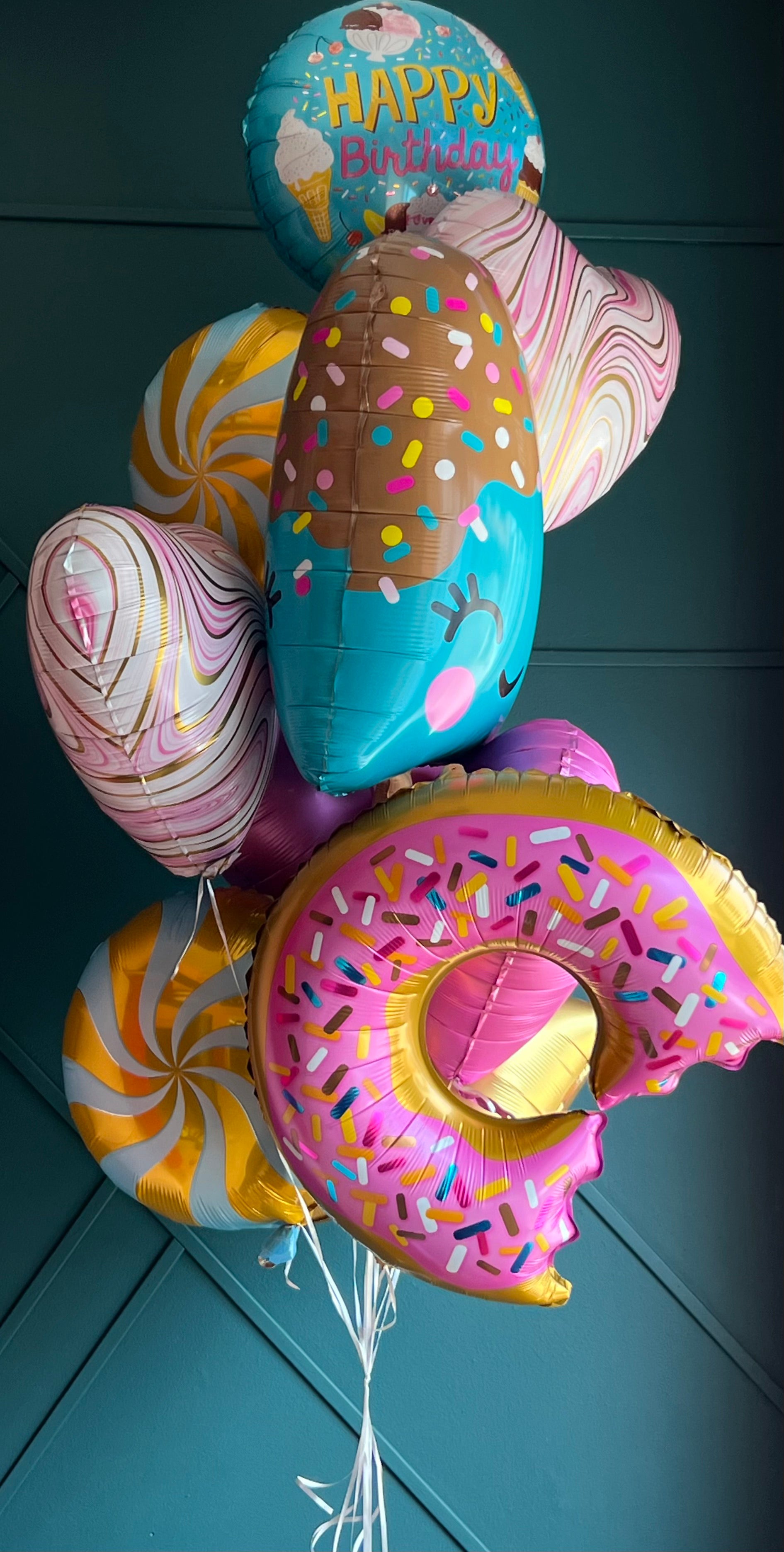 Candy & Ice Cream Birthday Balloon Bouquet for Delivery in Miami