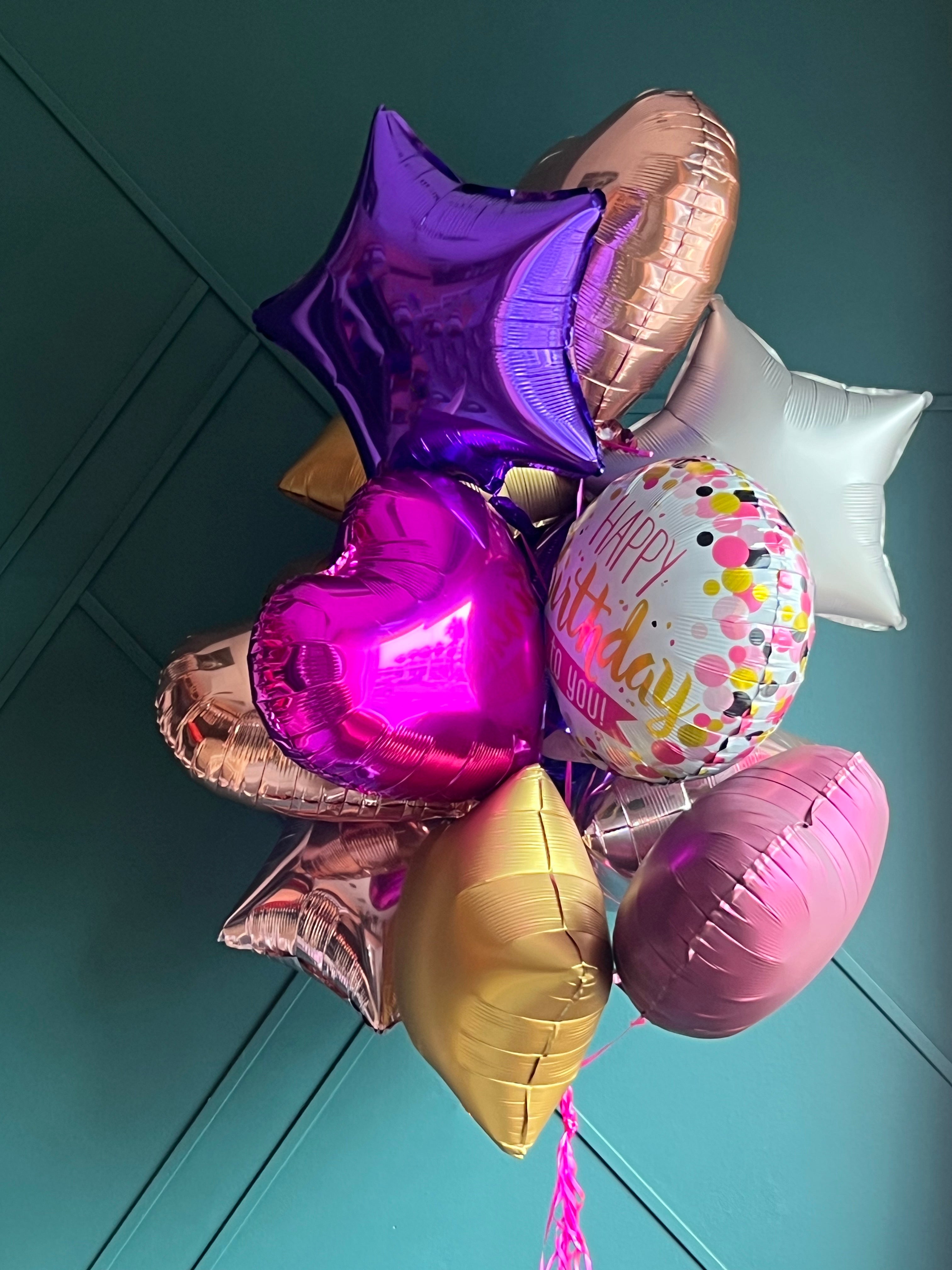 Dozen assorted balloon bouquet for delivery in Miami