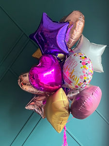 Dozen assorted balloon bouquet for delivery in Miami