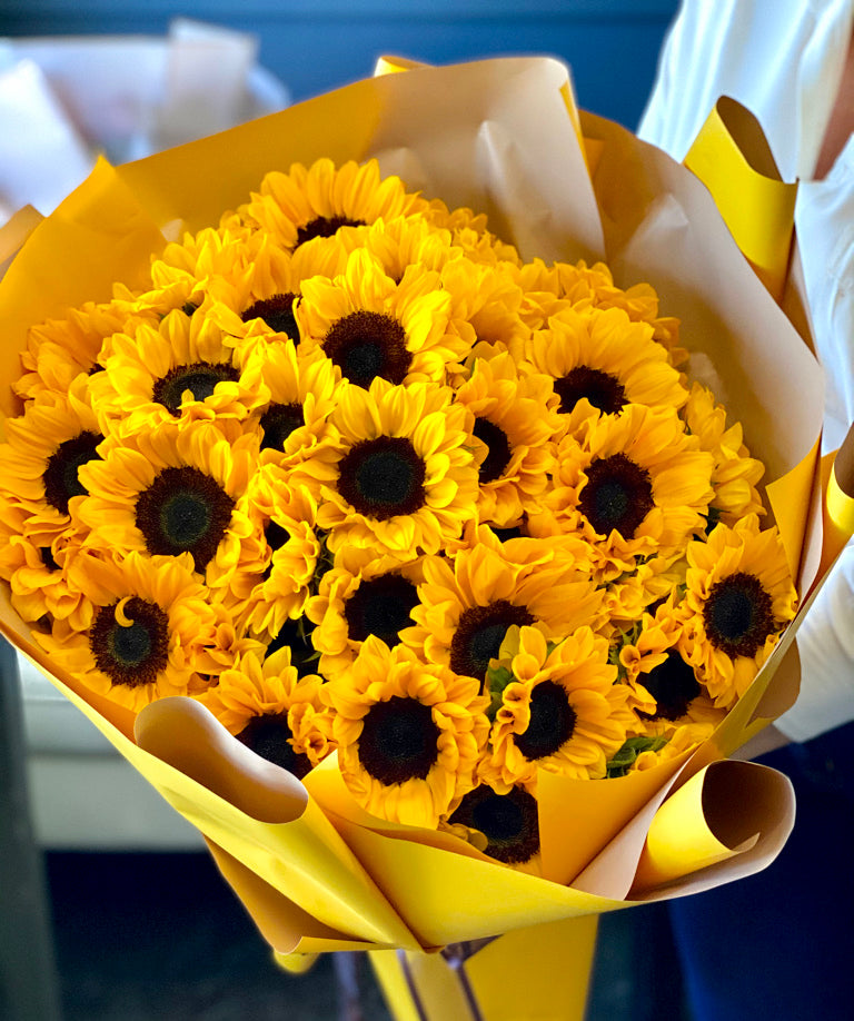 50 Sunflowers Bouquet in Miami | Luxury Flowers Miami