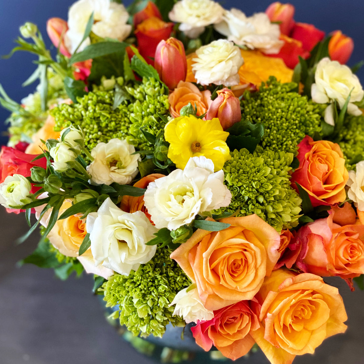 Personalized flowers arranged with care