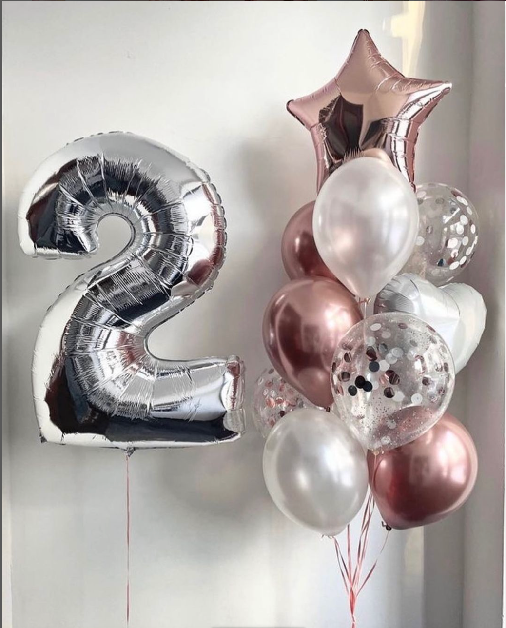 Giant number 5 balloon birthday arrangement Miami