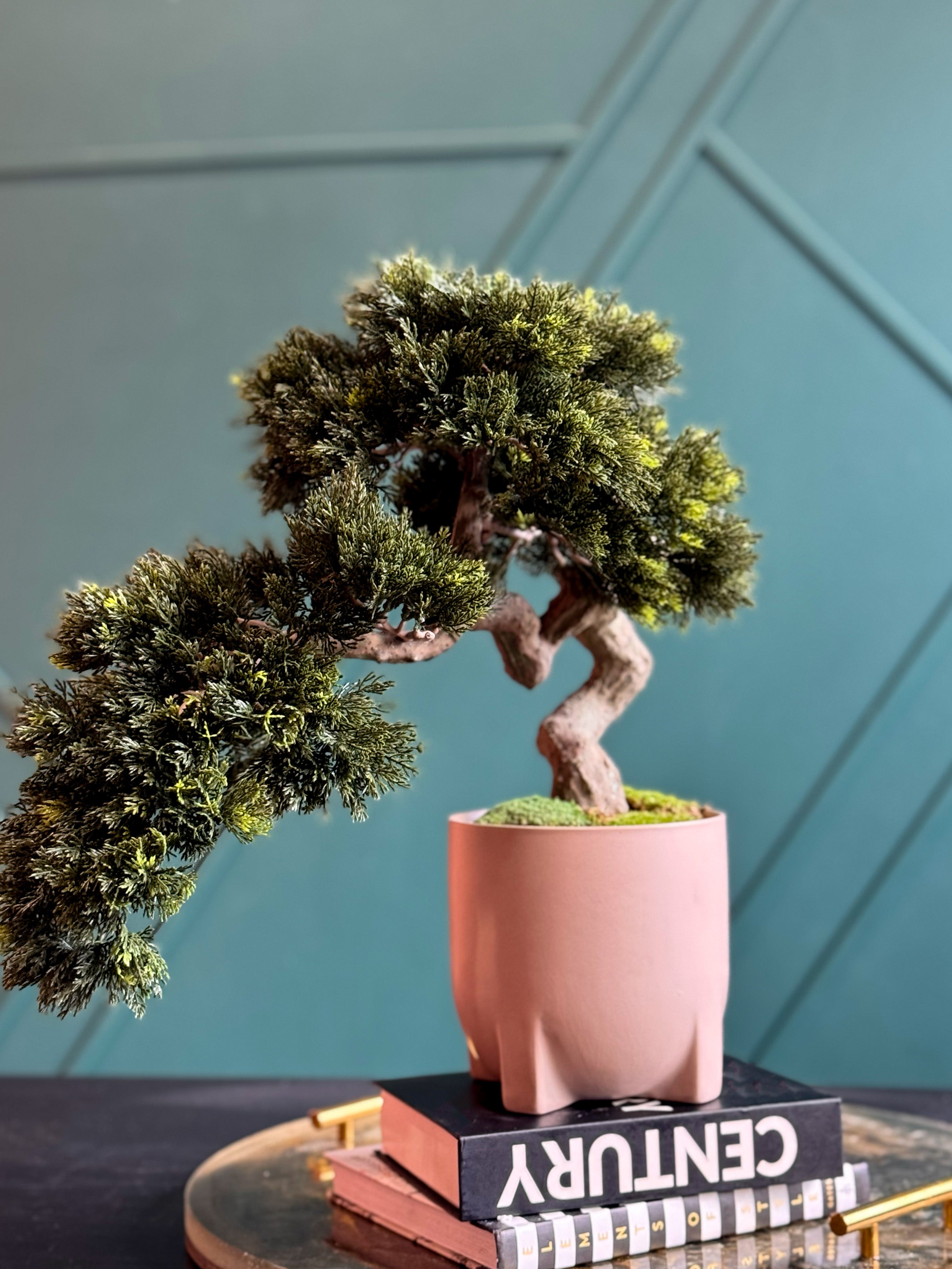 Handcrafted artificial bonsai for coffee table and office décor.