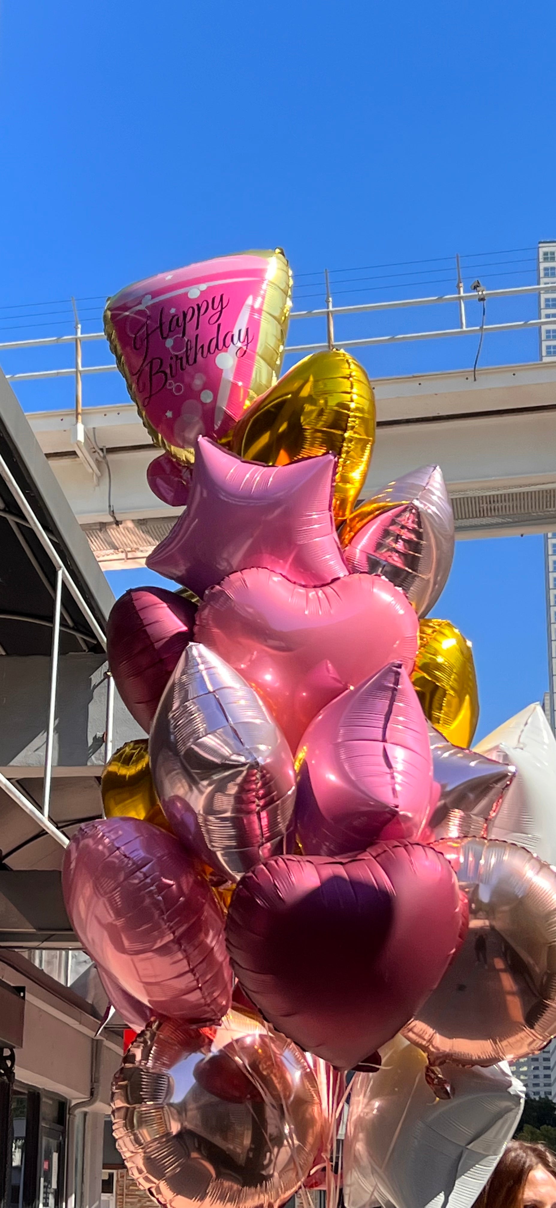 Happy Birthday large balloon bouquet for delivery in Miami