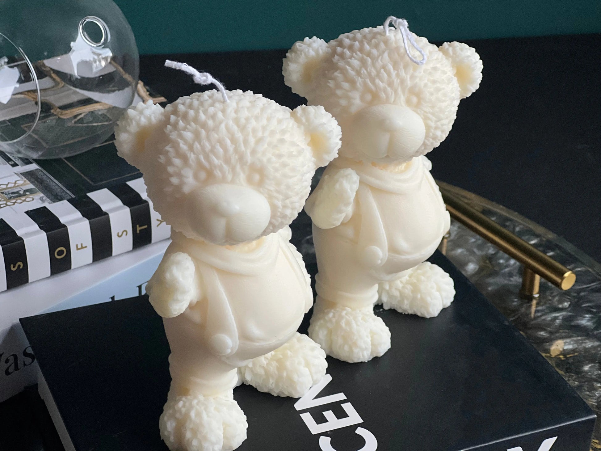 Tatty Teddy Candle | Teddy Bear Candle | Handmade Soy Wax Bear Candle buy online Luxury Flowers Miami