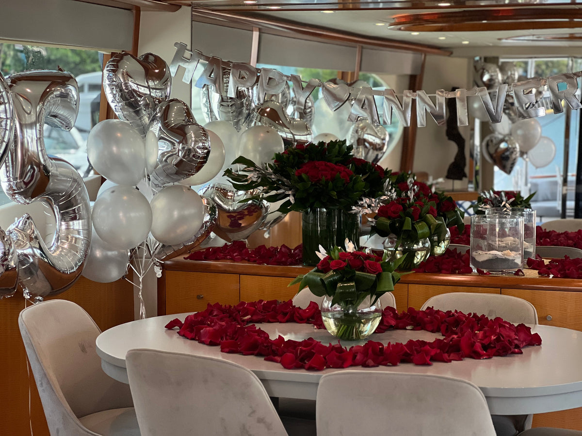 Luxury flower arrangements for yachts and marinas in Miami