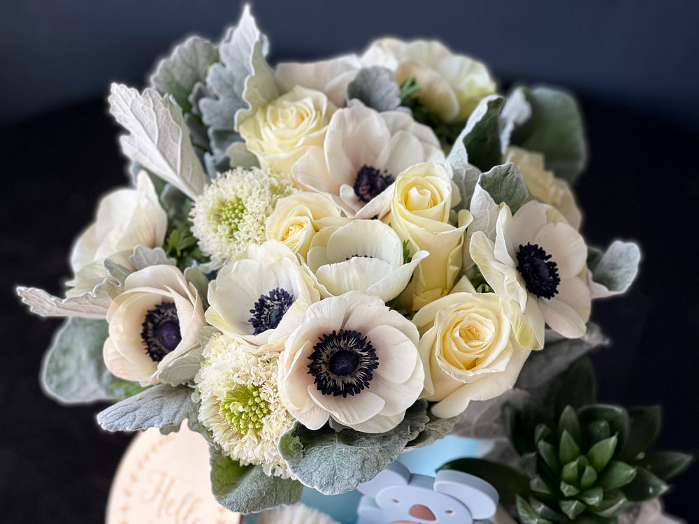 Elegant anemones for birthday flower delivery in Miami