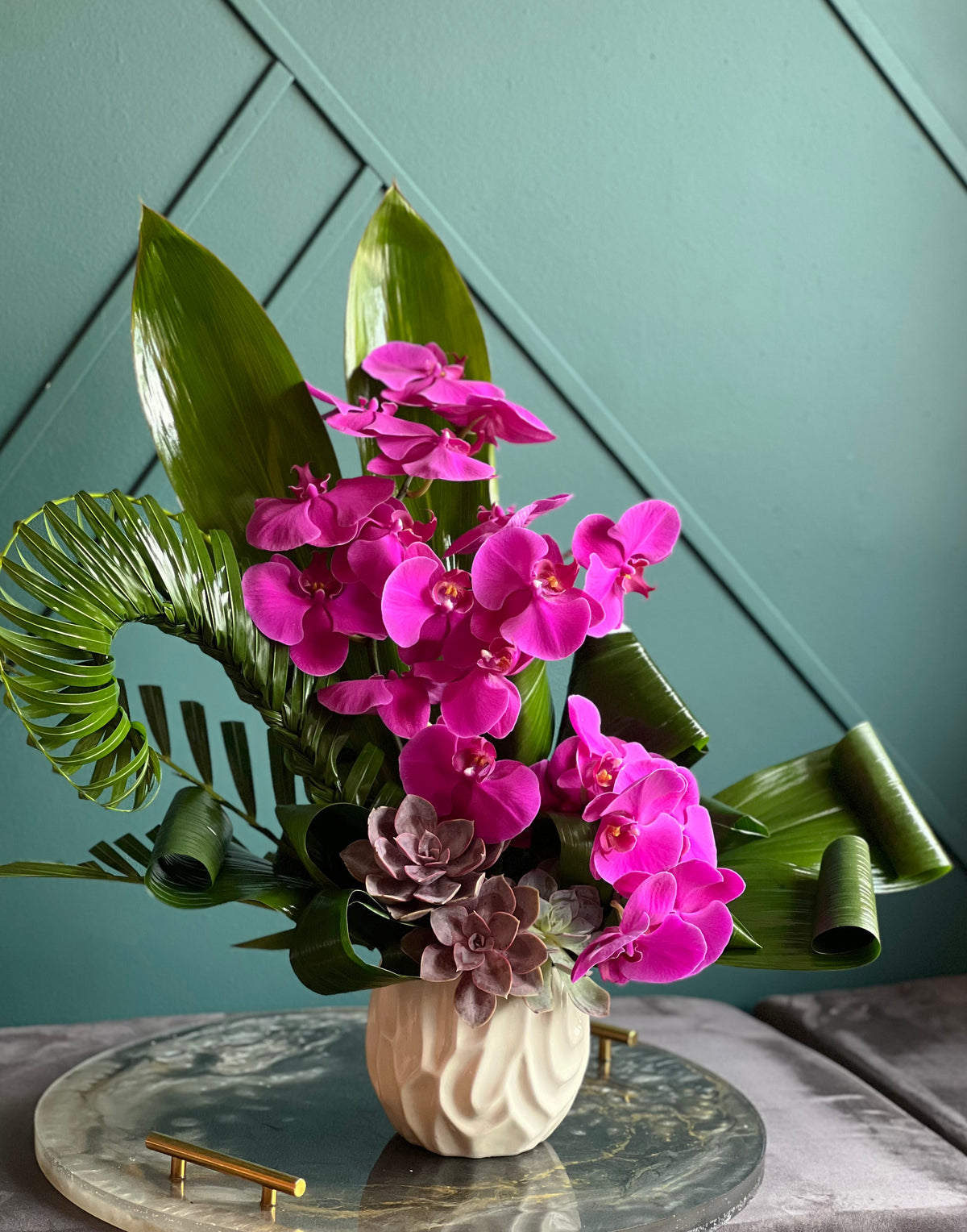 Phalaenopsis Orchid Arrangement – Luxury Orchid Flowers Miami