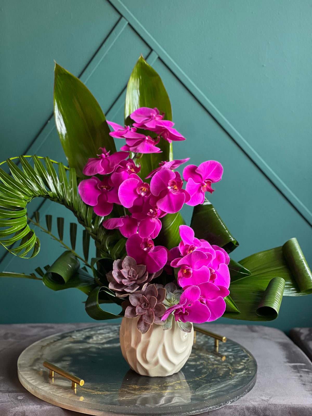 Phalaenopsis Orchid Arrangement – Luxury Orchid Flowers Miami