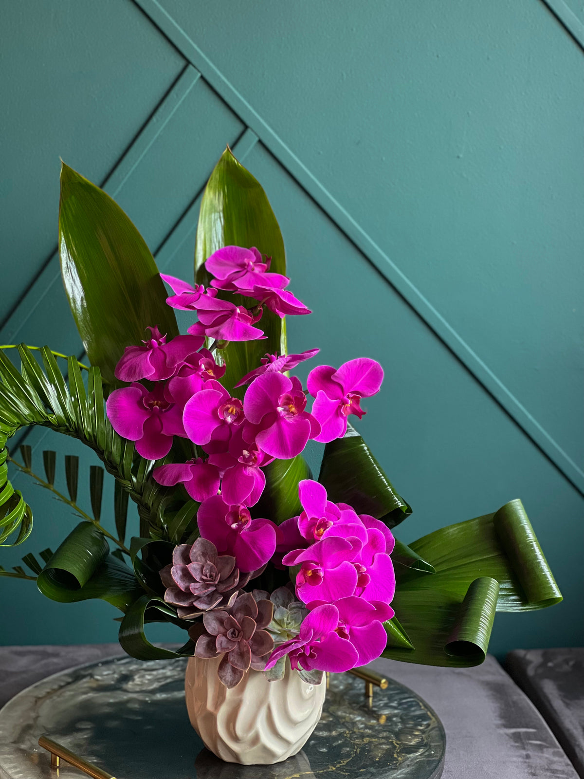 Phalaenopsis Orchid Arrangement – Luxury Orchid Flowers Miami