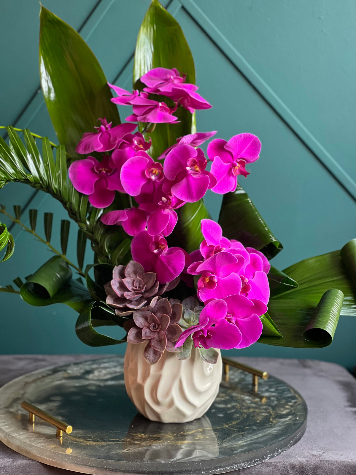 Phalaenopsis Orchid Arrangement – Luxury Orchid Flowers Miami