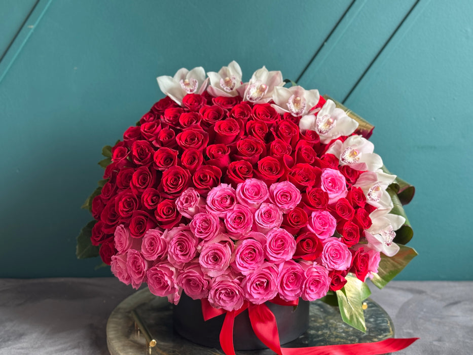 100 Roses Design in a box