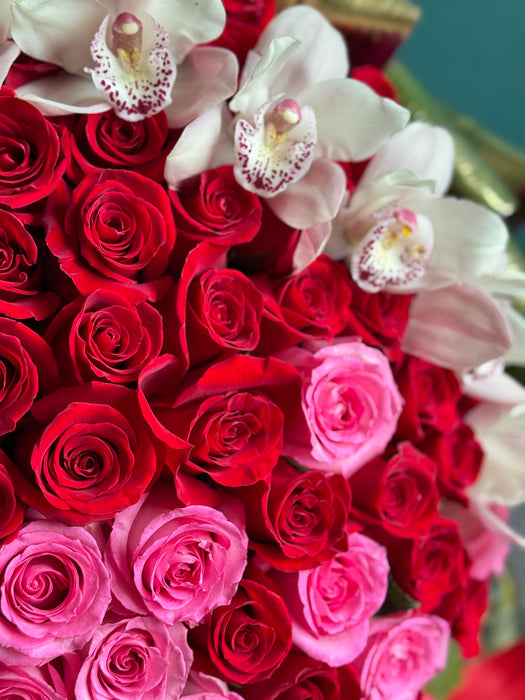 100 Roses Design in a box