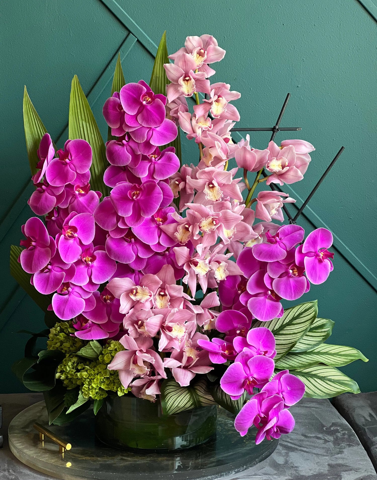 Phalaenopsis & Cymbidium | Luxury Orchid Design Miami buy online Luxury Flowers Miami