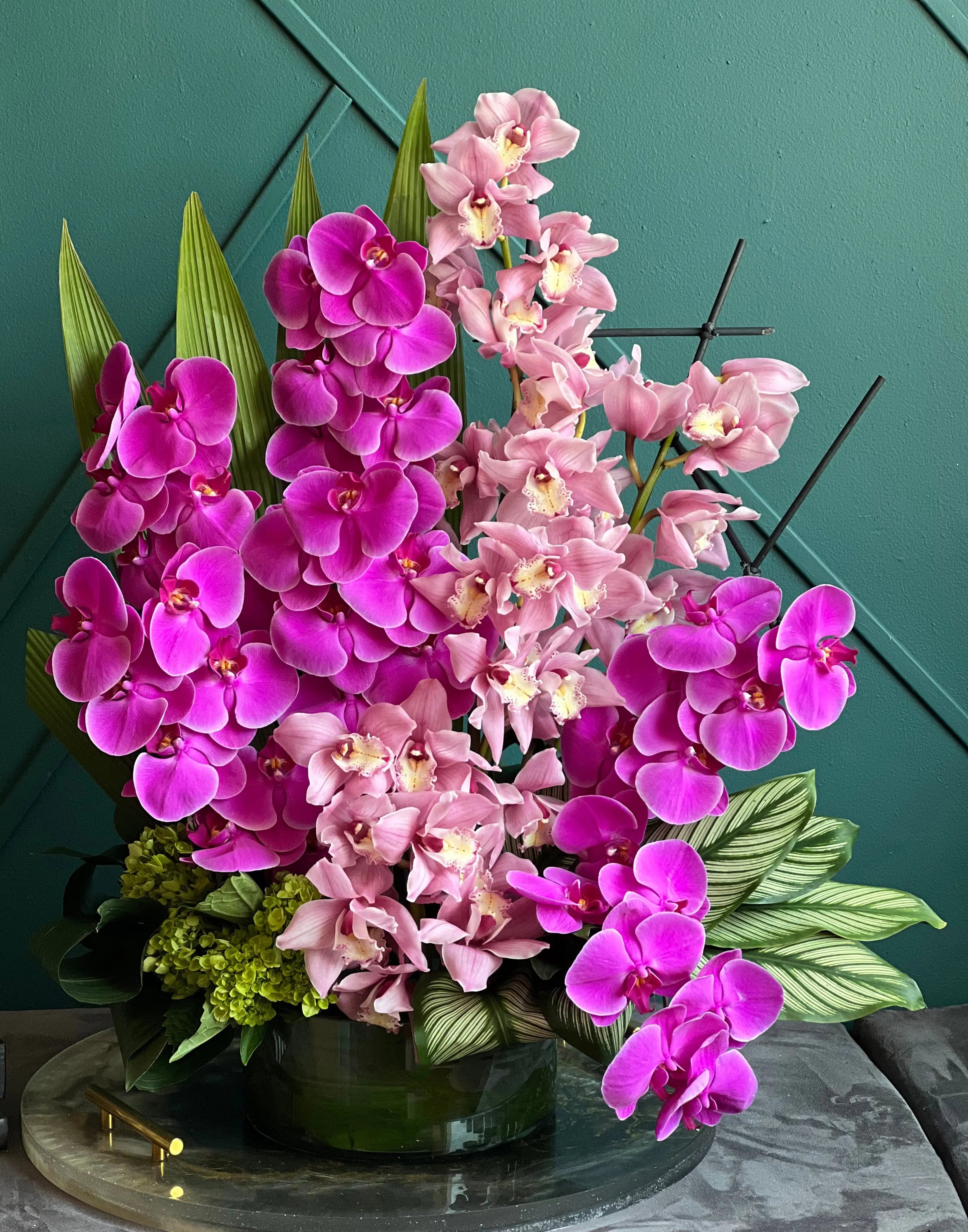 Phalaenopsis & Cymbidium | Luxury Orchid Design Miami buy online Luxury Flowers Miami
