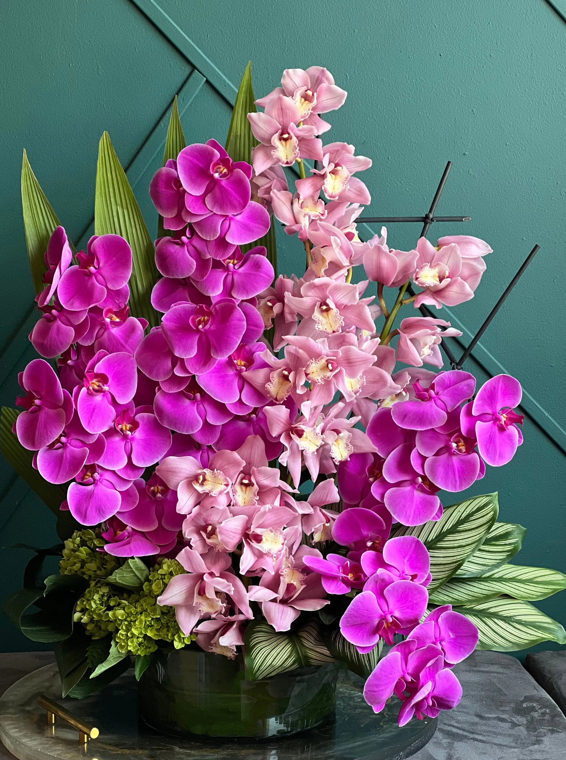 Phalaenopsis & Cymbidium | Luxury Orchid Design Miami buy online Luxury Flowers Miami