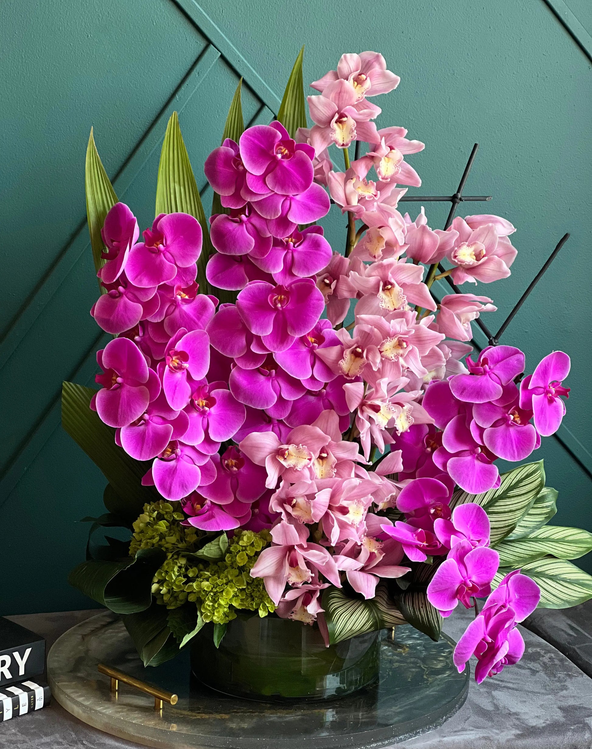 Phalaenopsis & Cymbidium | Luxury Orchid Design Miami buy online Luxury Flowers Miami