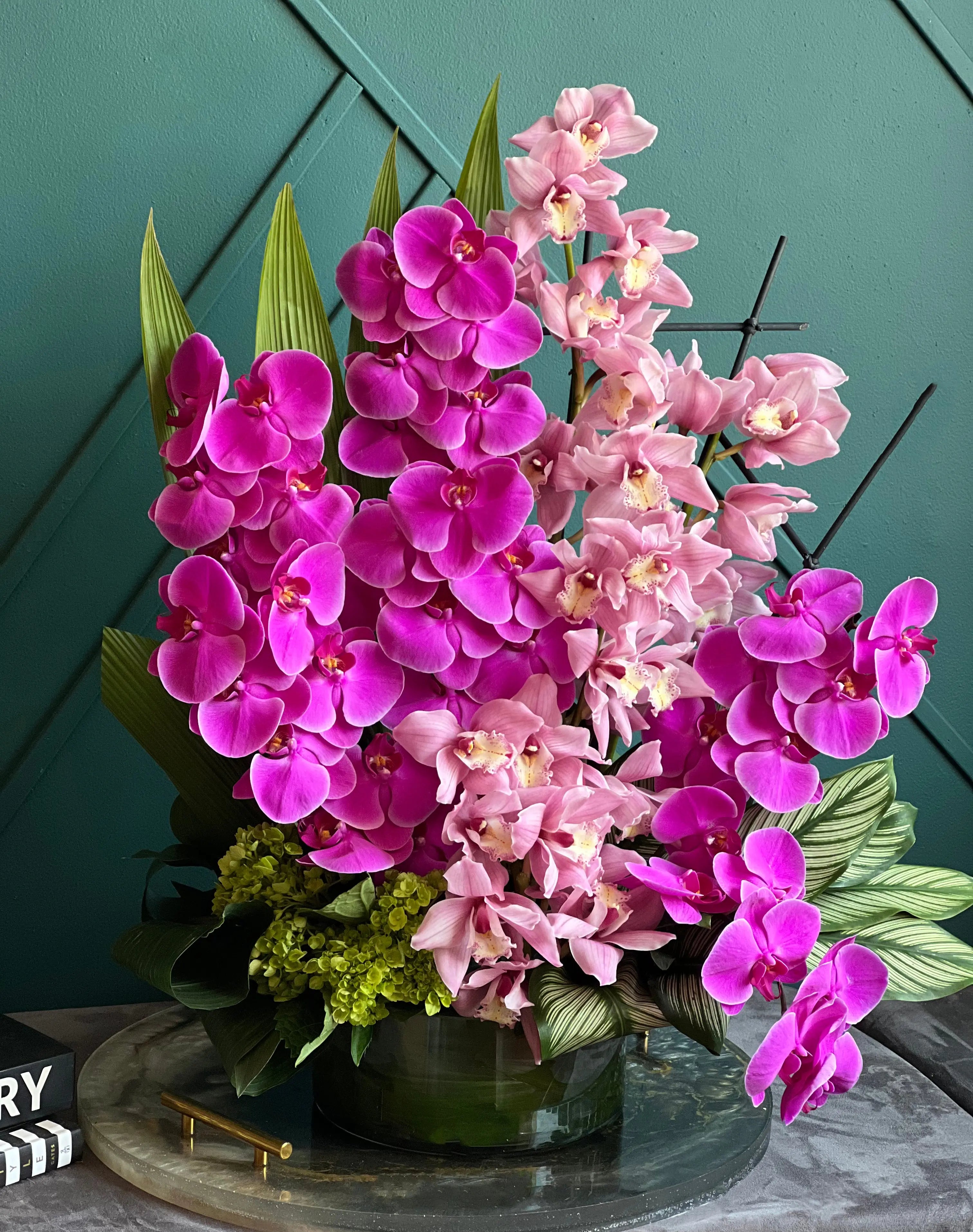Phalaenopsis & Cymbidium | Luxury Orchid Design Miami buy online Luxury Flowers Miami