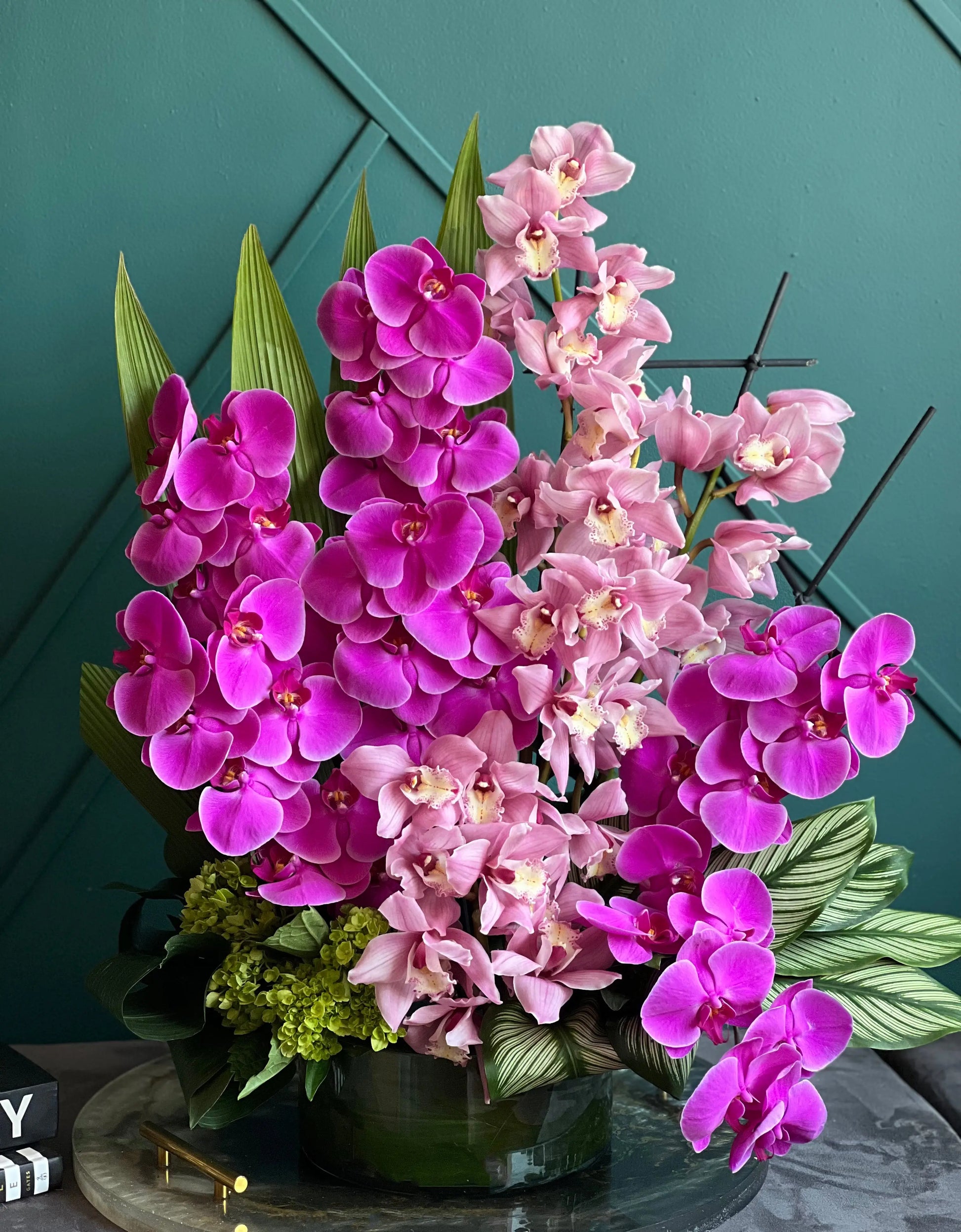 Phalaenopsis & Cymbidium | Luxury Orchid Design Miami buy online Luxury Flowers Miami
