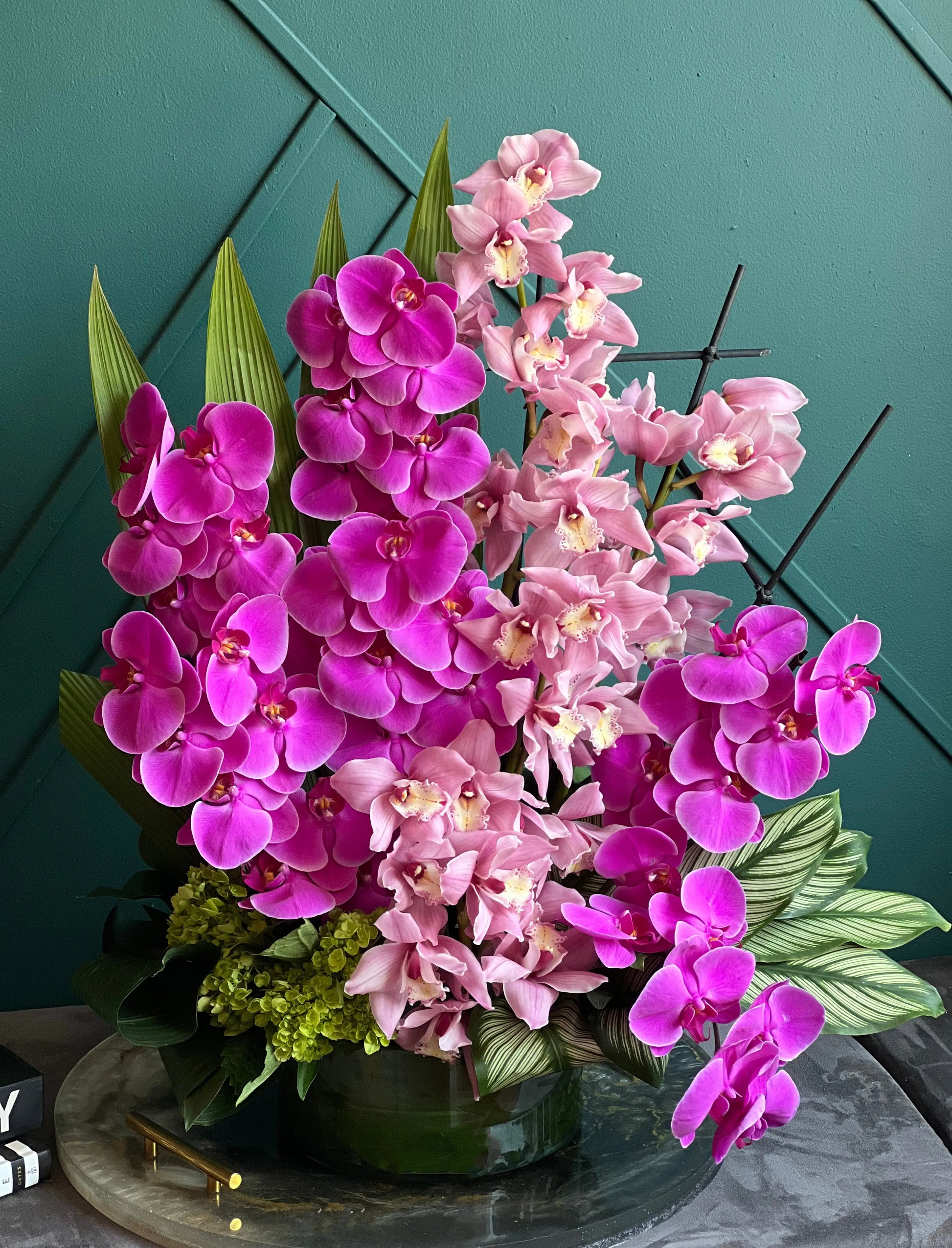 Phalaenopsis & Cymbidium | Luxury Orchid Design Miami buy online Luxury Flowers Miami