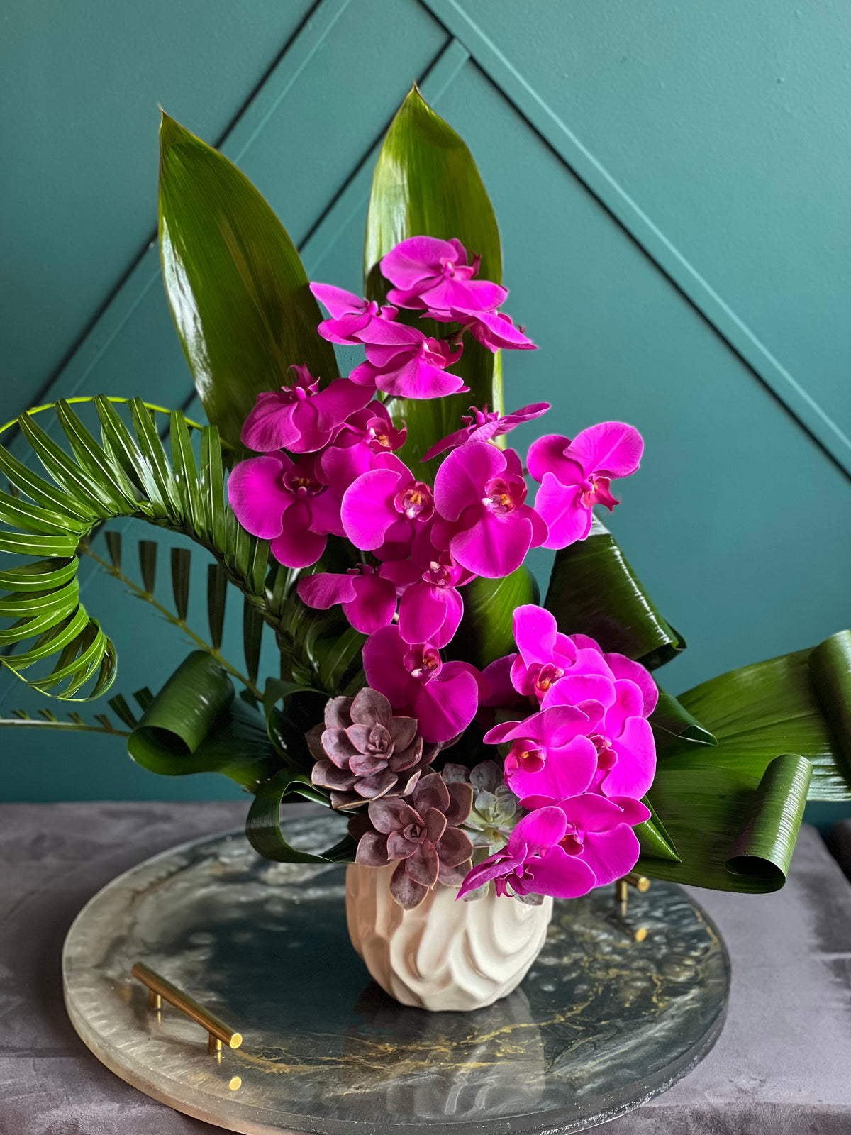 Phalaenopsis Orchid Arrangement – Luxury Orchid Flowers Miami