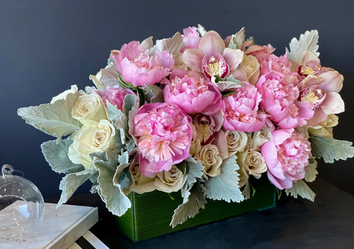 Pastel Love | Flower Design With Roses, Orchids And Peonies buy online Luxury Flowers Miami