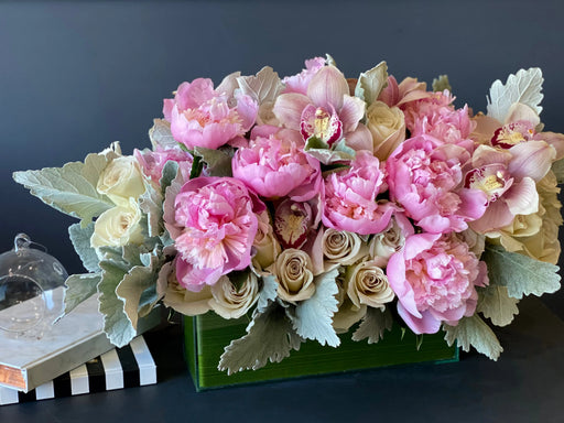 Pastel Love | Flower Design With Roses, Orchids And Peonies buy online Luxury Flowers Miami