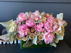 Pastel Love | Flower Design With Roses, Orchids And Peonies buy online Luxury Flowers Miami