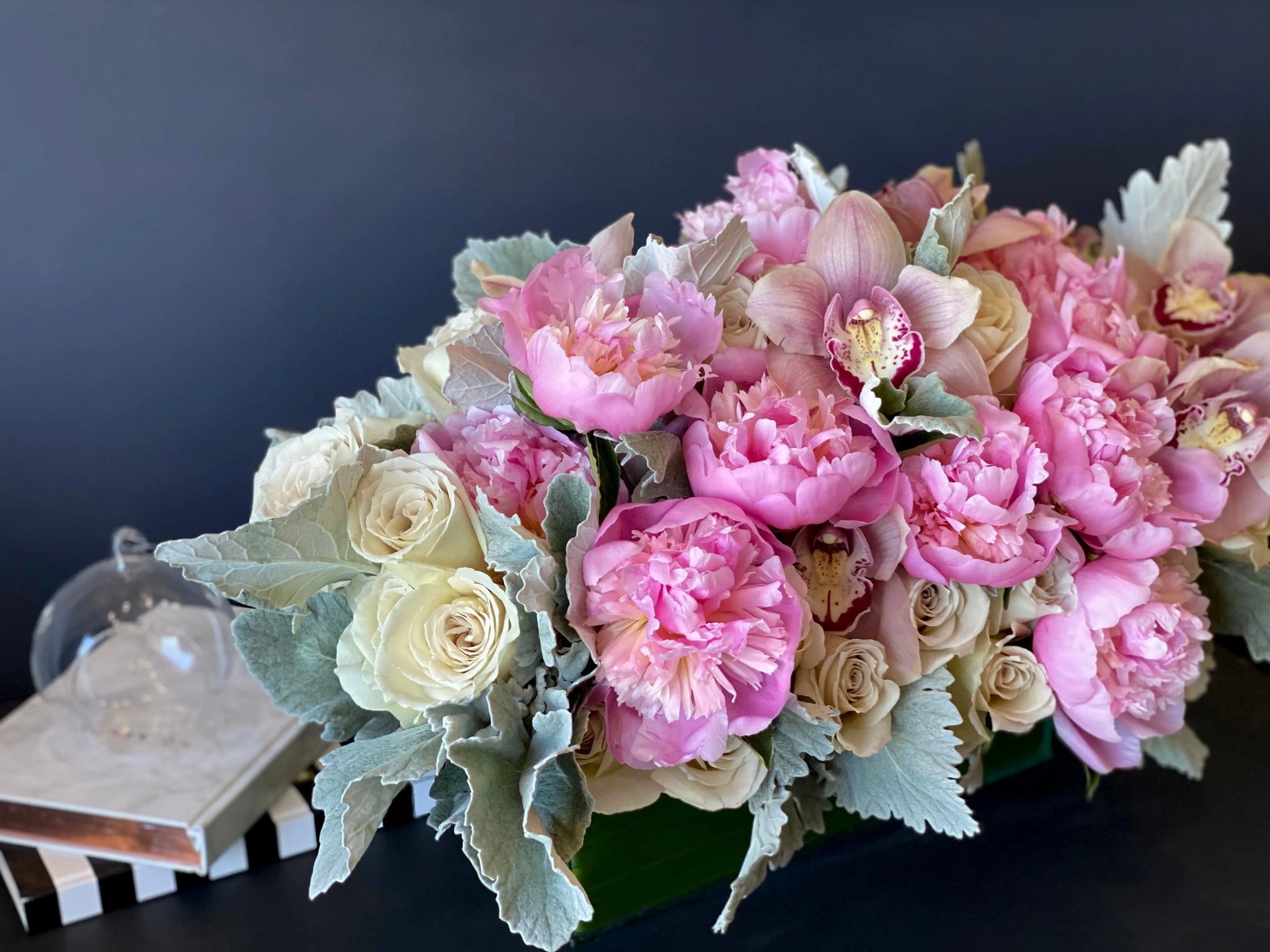 Pastel Love | Flower Design With Roses, Orchids And Peonies buy online Luxury Flowers Miami
