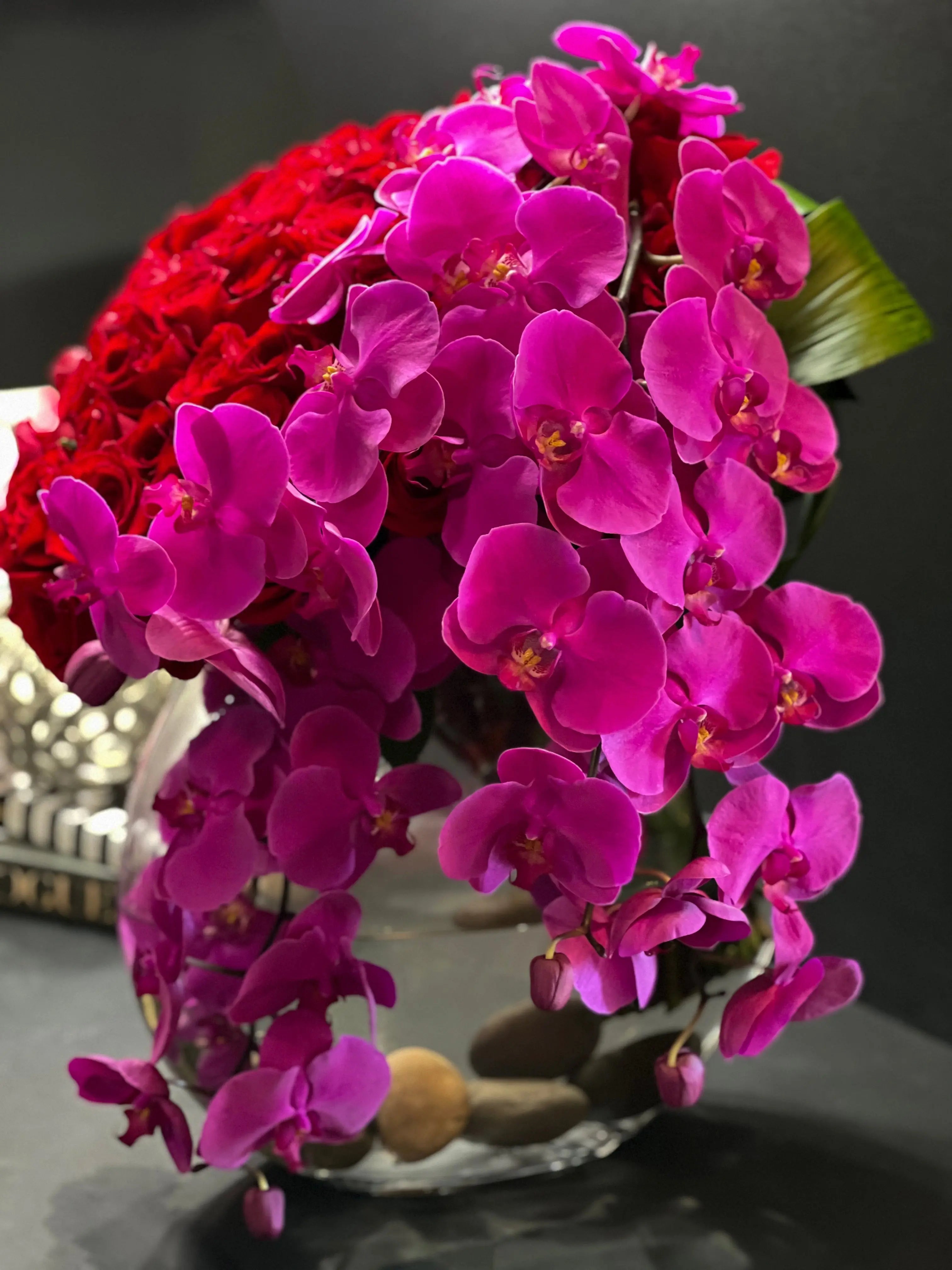 Love Waterfall | Luxury Roses and Orchids Miami buy online Luxury Flowers Miami