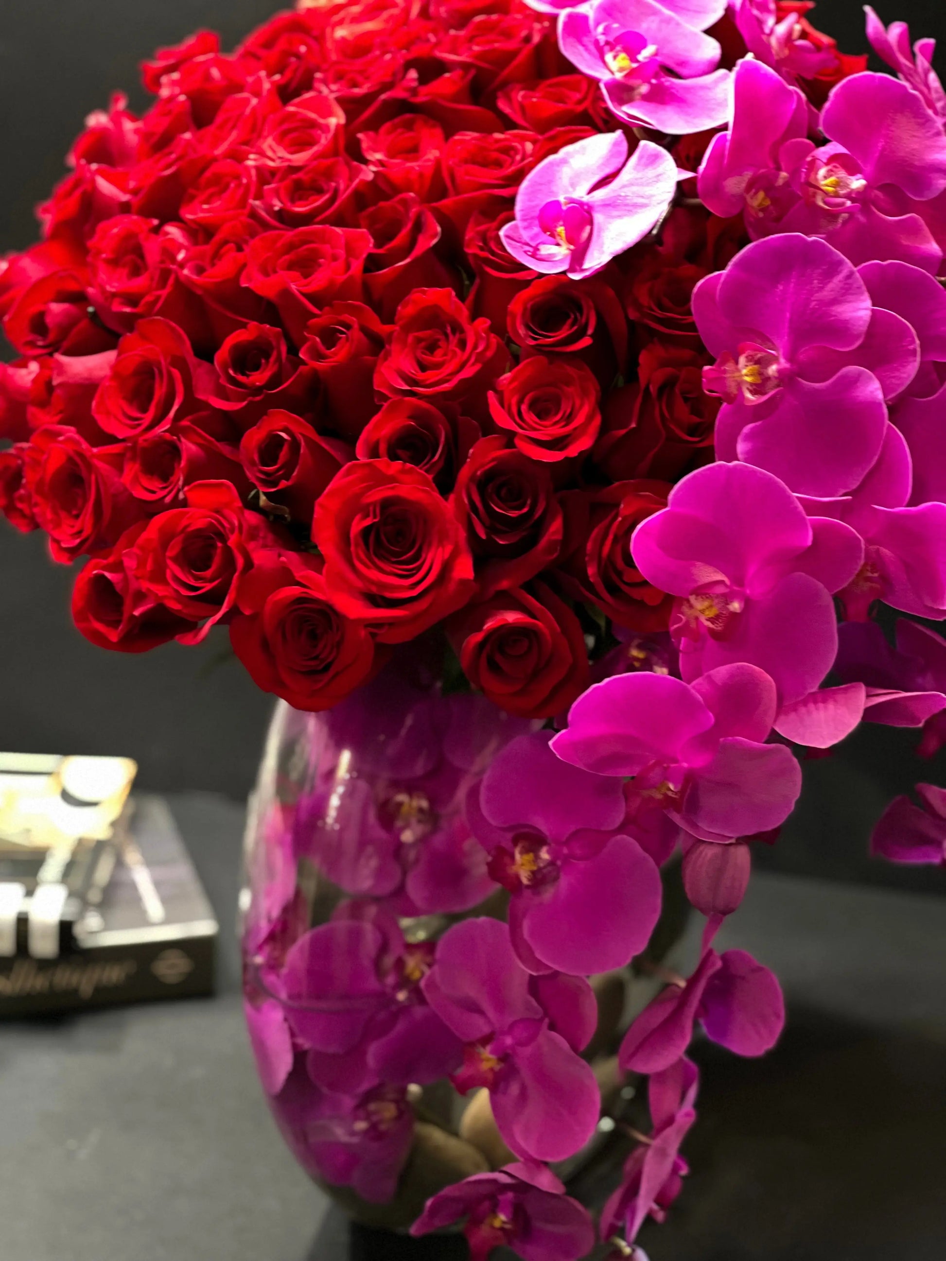 Love Waterfall | Luxury Roses and Orchids Miami buy online Luxury Flowers Miami