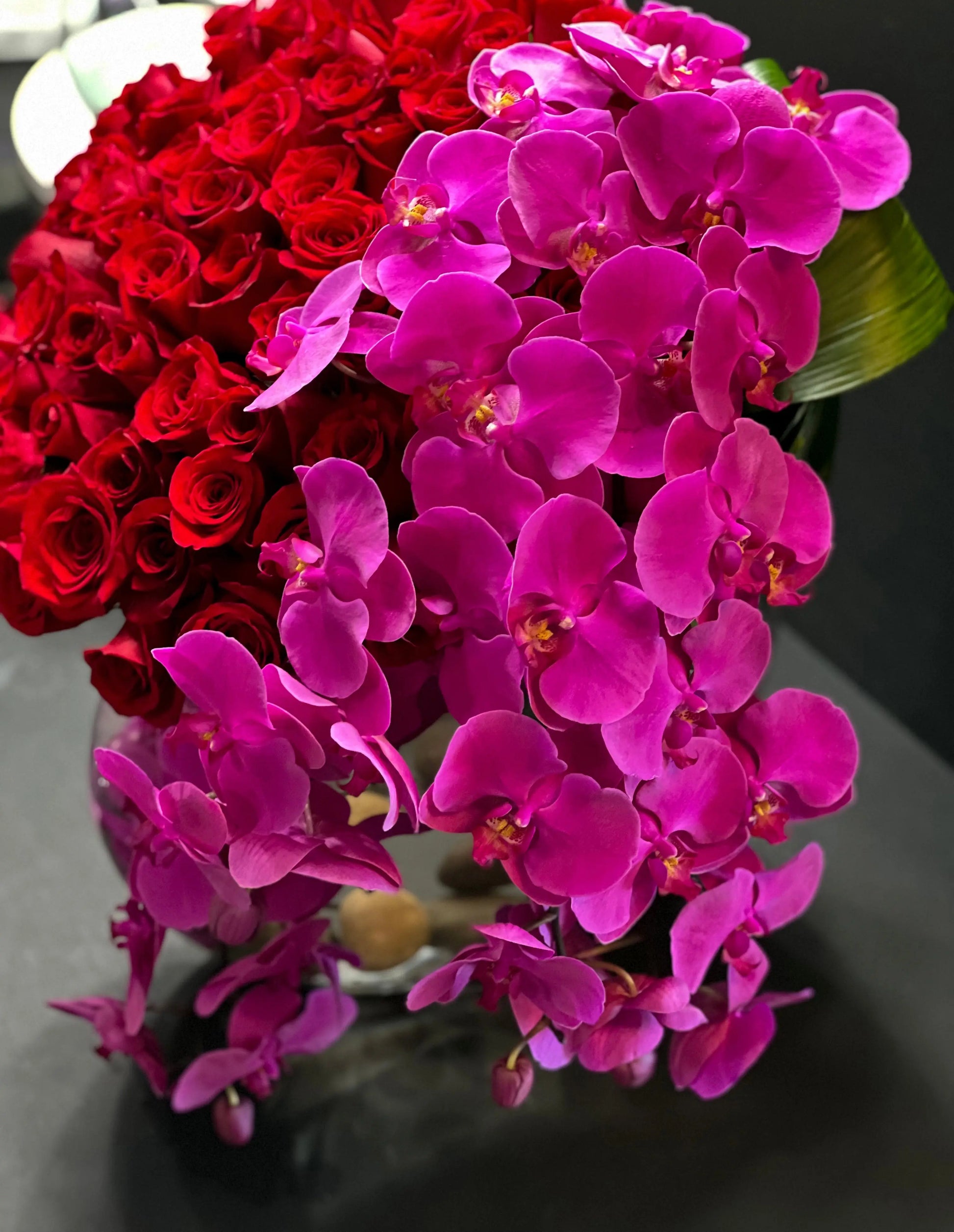 Love Waterfall | Luxury Roses and Orchids Miami buy online Luxury Flowers Miami