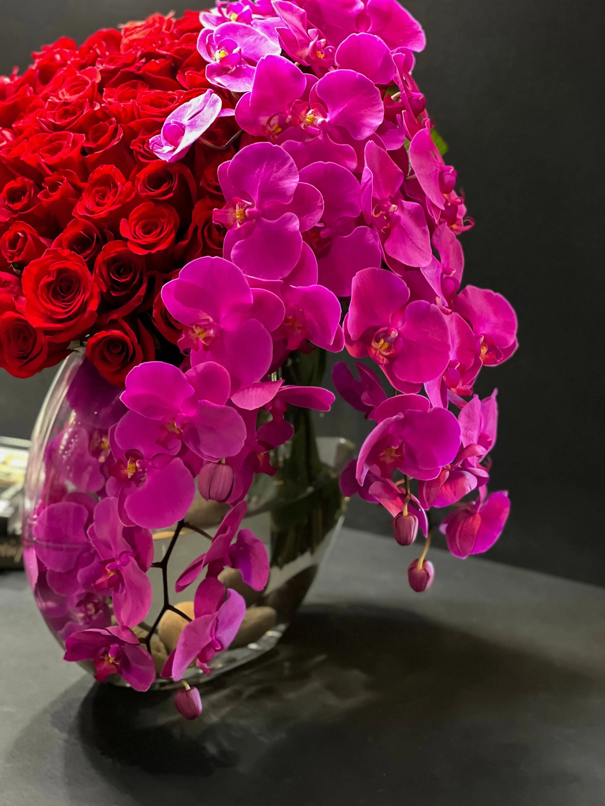 Love Waterfall | Luxury Roses and Orchids Miami buy online Luxury Flowers Miami