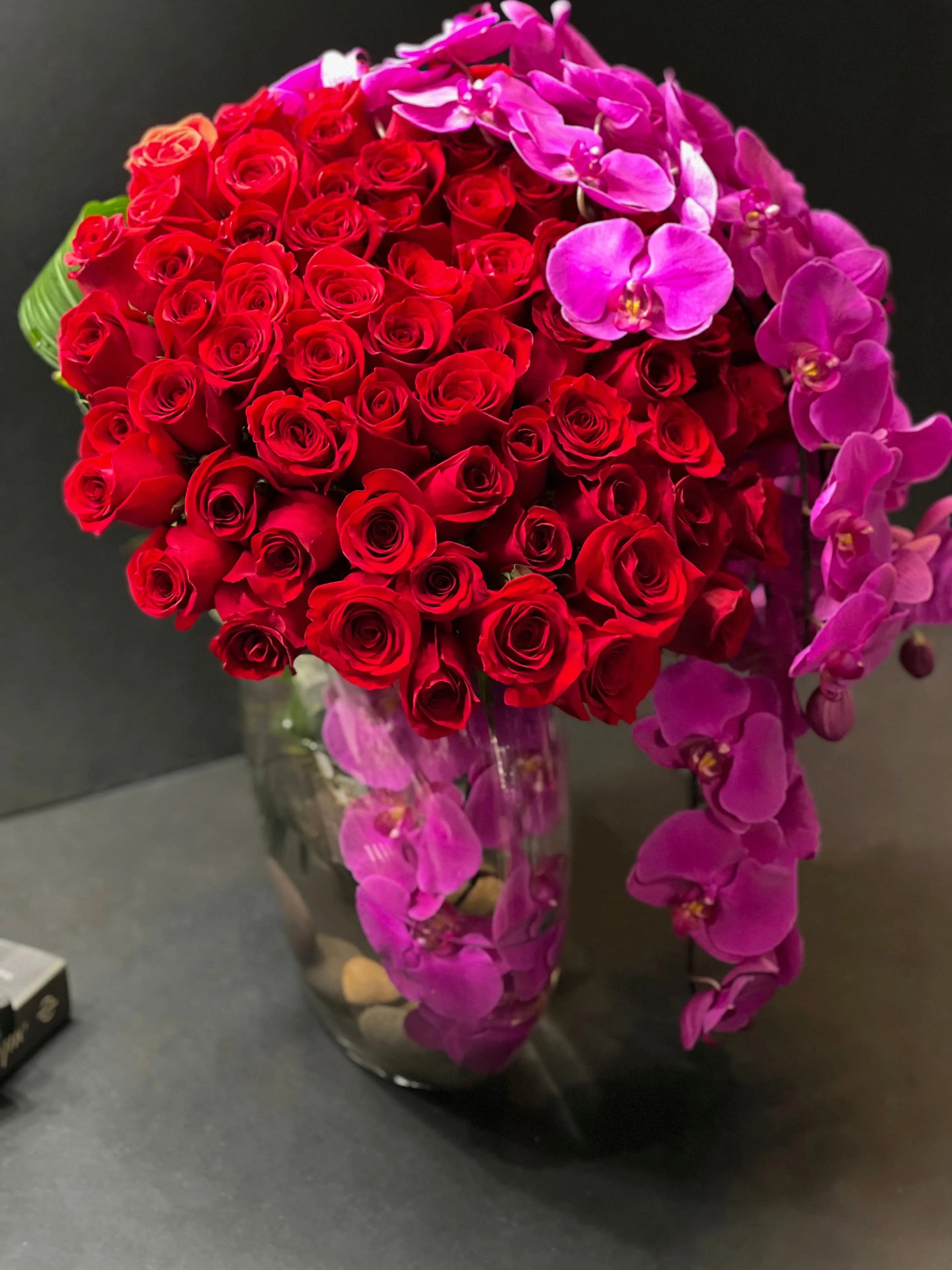 Love Waterfall | Luxury Roses and Orchids Miami buy online Luxury Flowers Miami