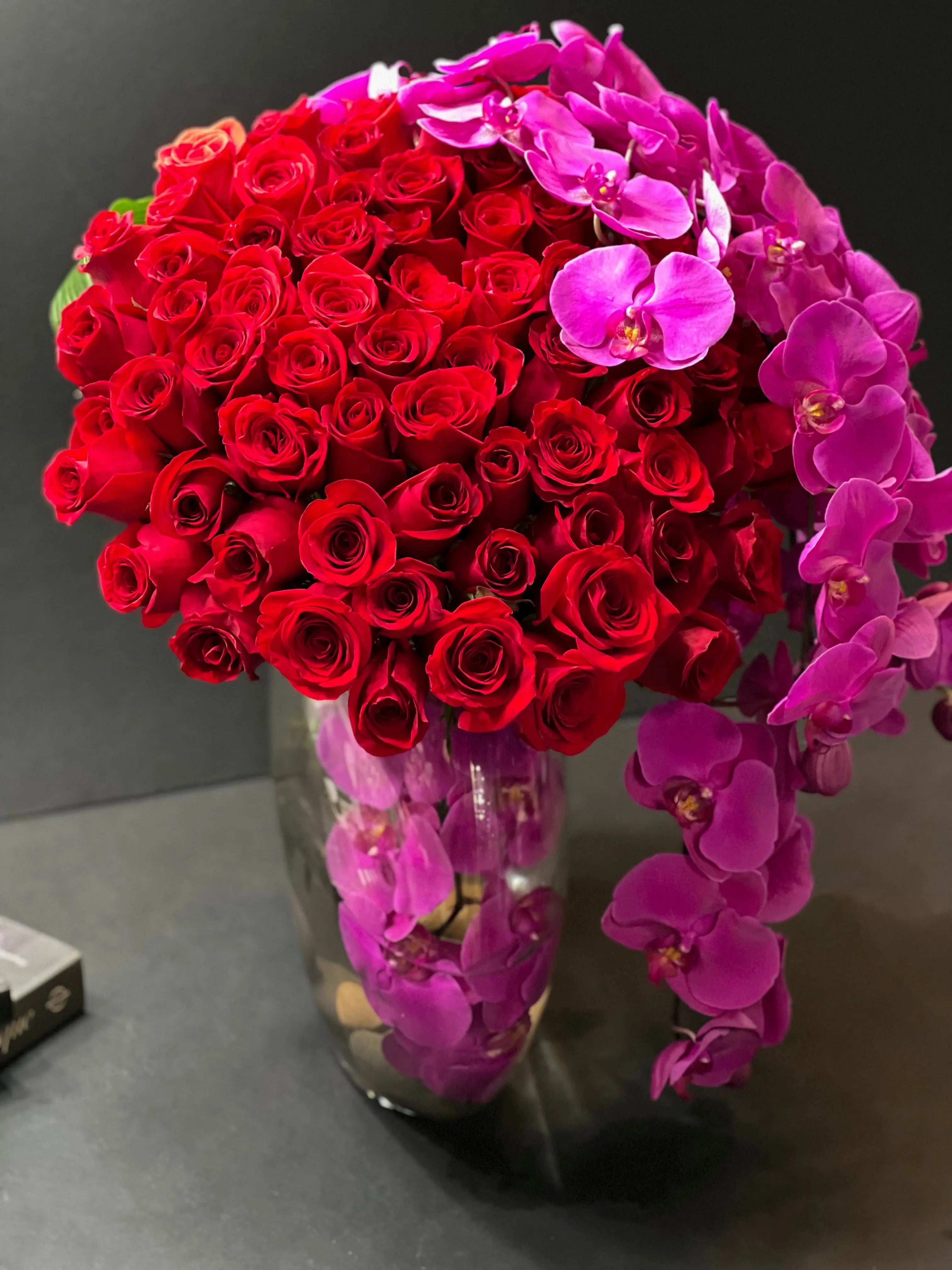 Love Waterfall | Luxury Roses and Orchids Miami buy online Luxury Flowers Miami