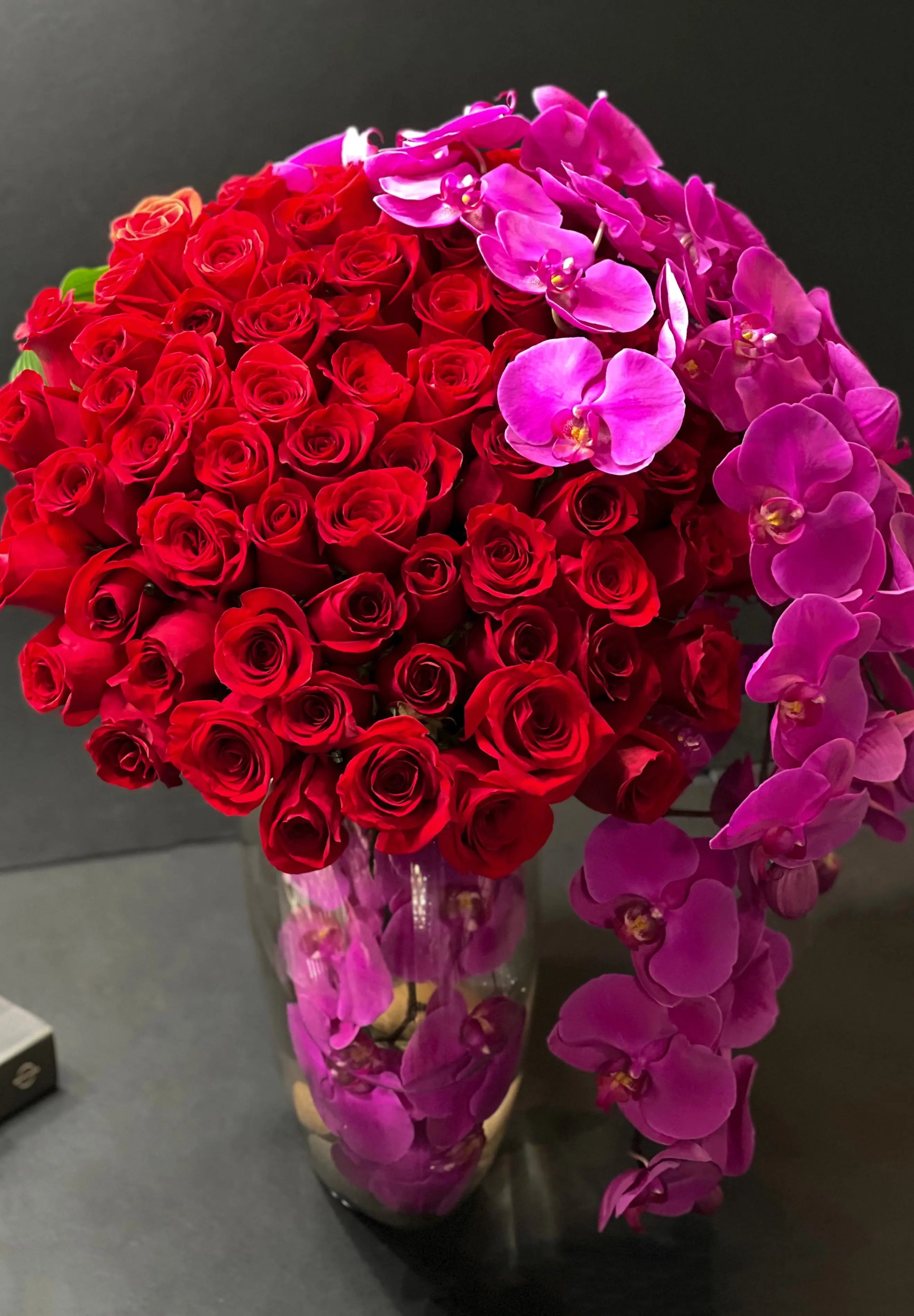 Love Waterfall | Luxury Roses and Orchids Miami buy online Luxury Flowers Miami