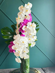 Tall Modern Design | Orchid Cascade buy online Luxury Flowers Miami
