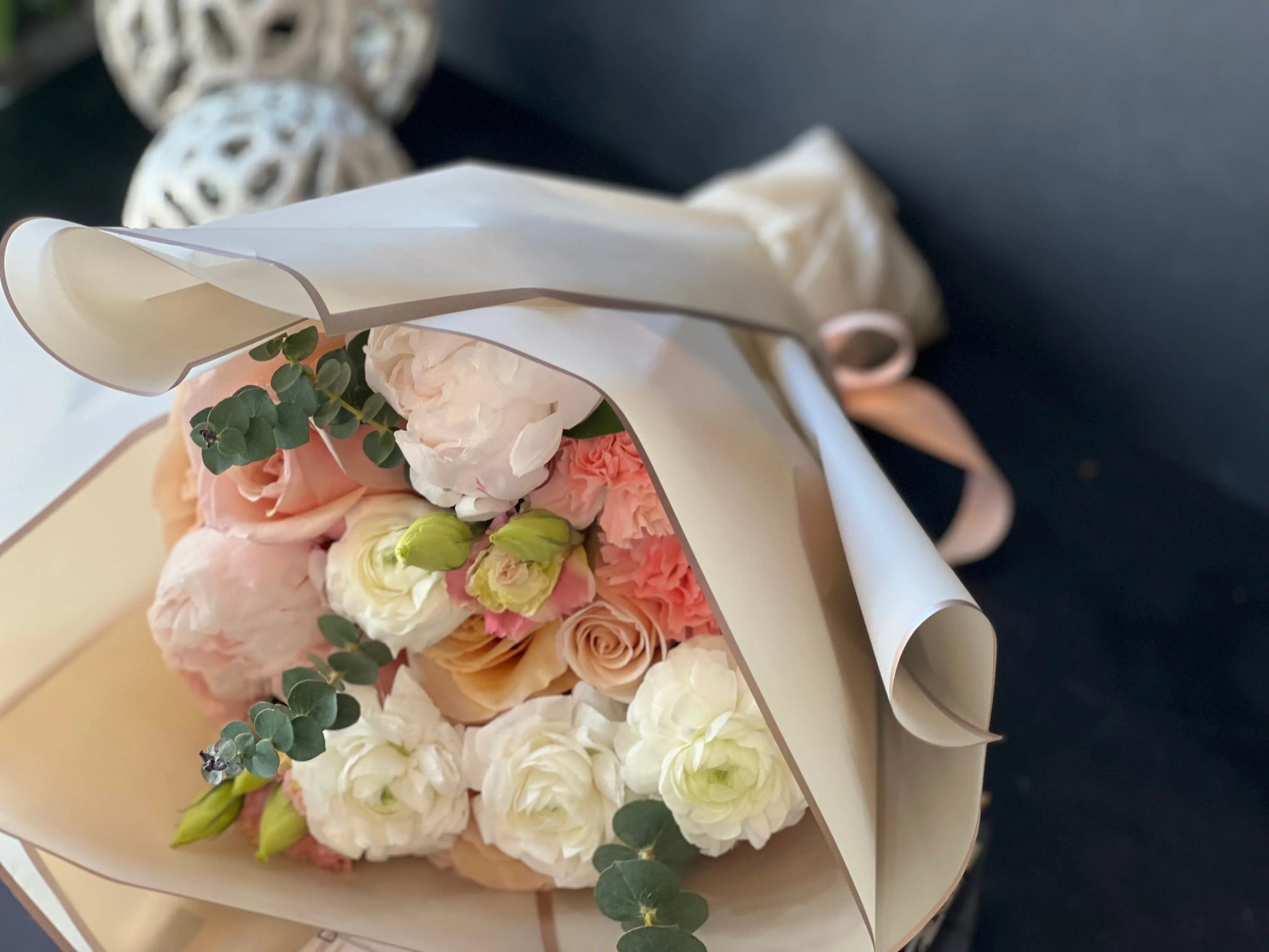 Peonies Love | Handcrafted European Bouquet buy online Luxury Flowers Miami